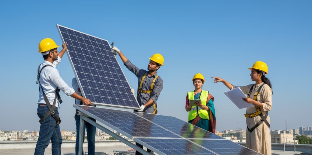 Solar panel installation training