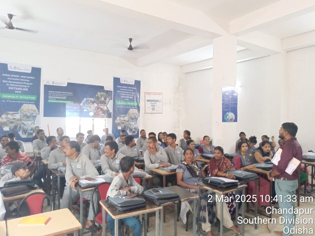 Students participating in a classroom activity